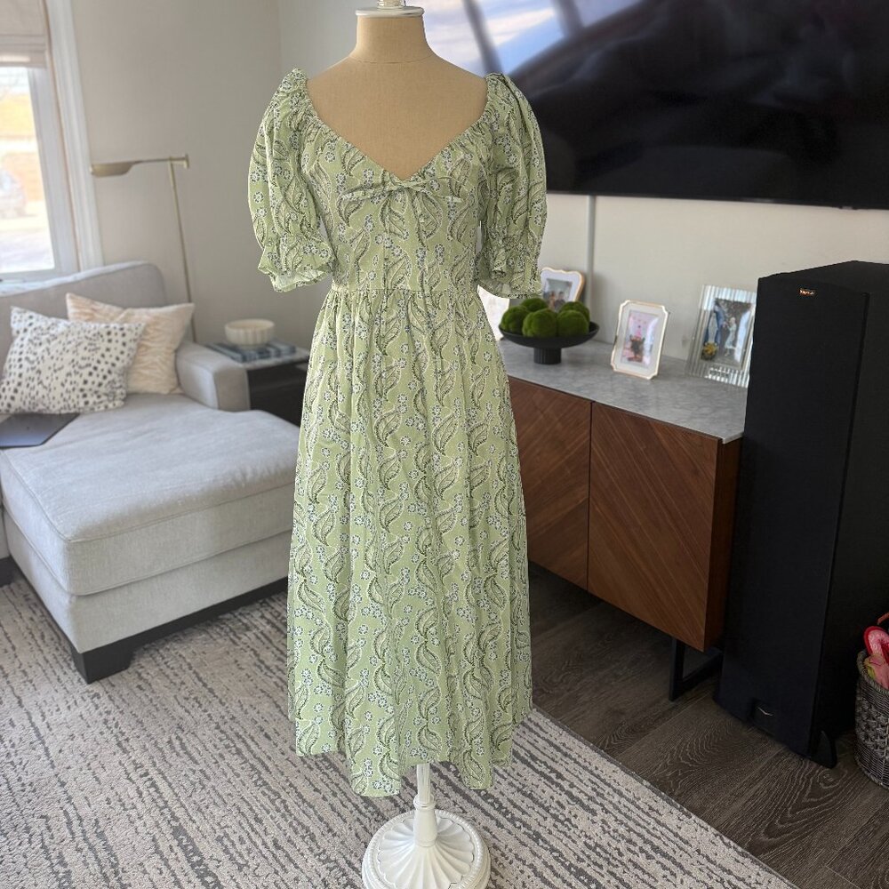 Hill House Home Ophelia Dress - Eucalyptus Floral - Picture 2 of 5